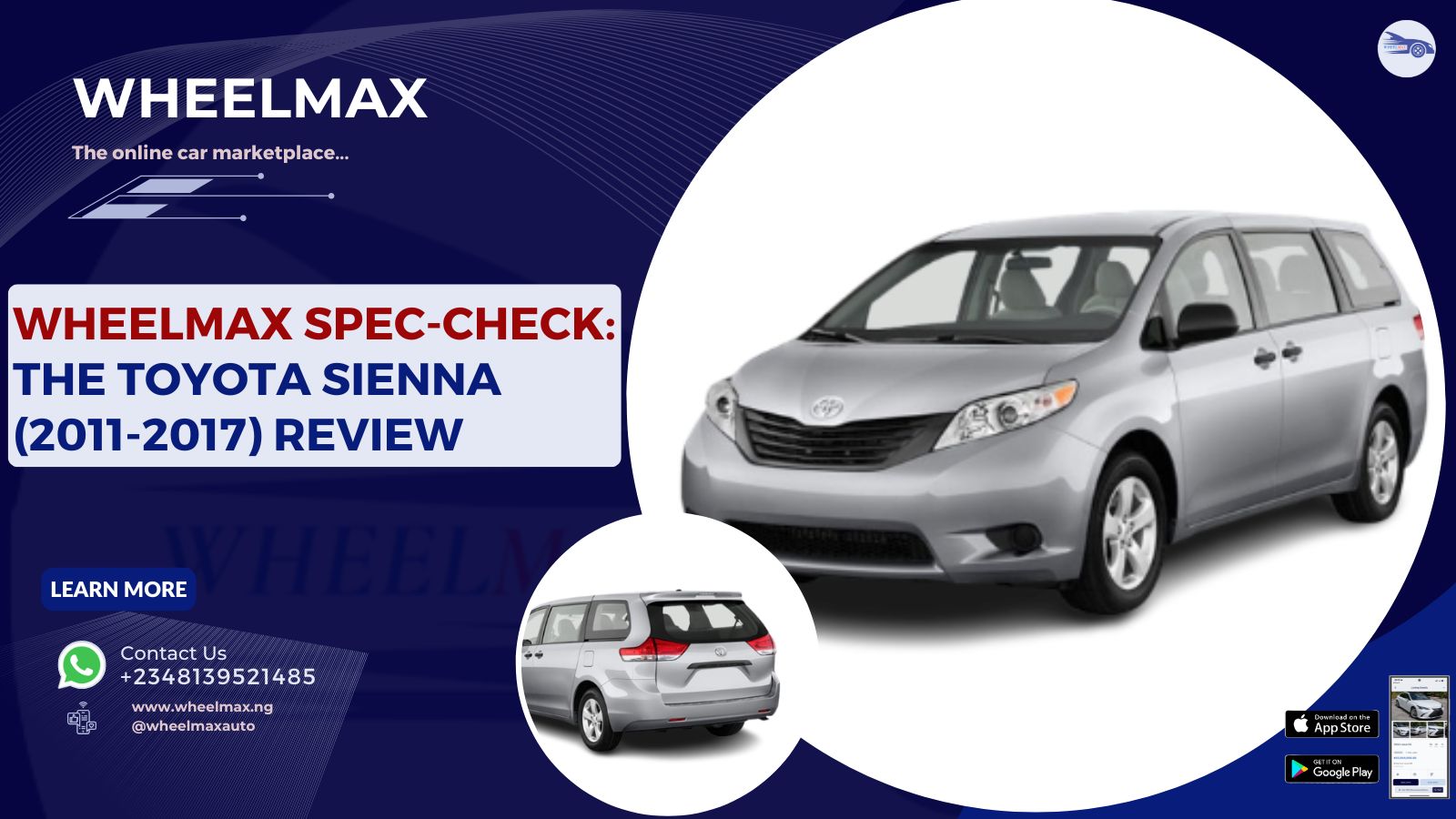Wheelmax Spec-Check: The Toyota Sienna (2011-2017) Review