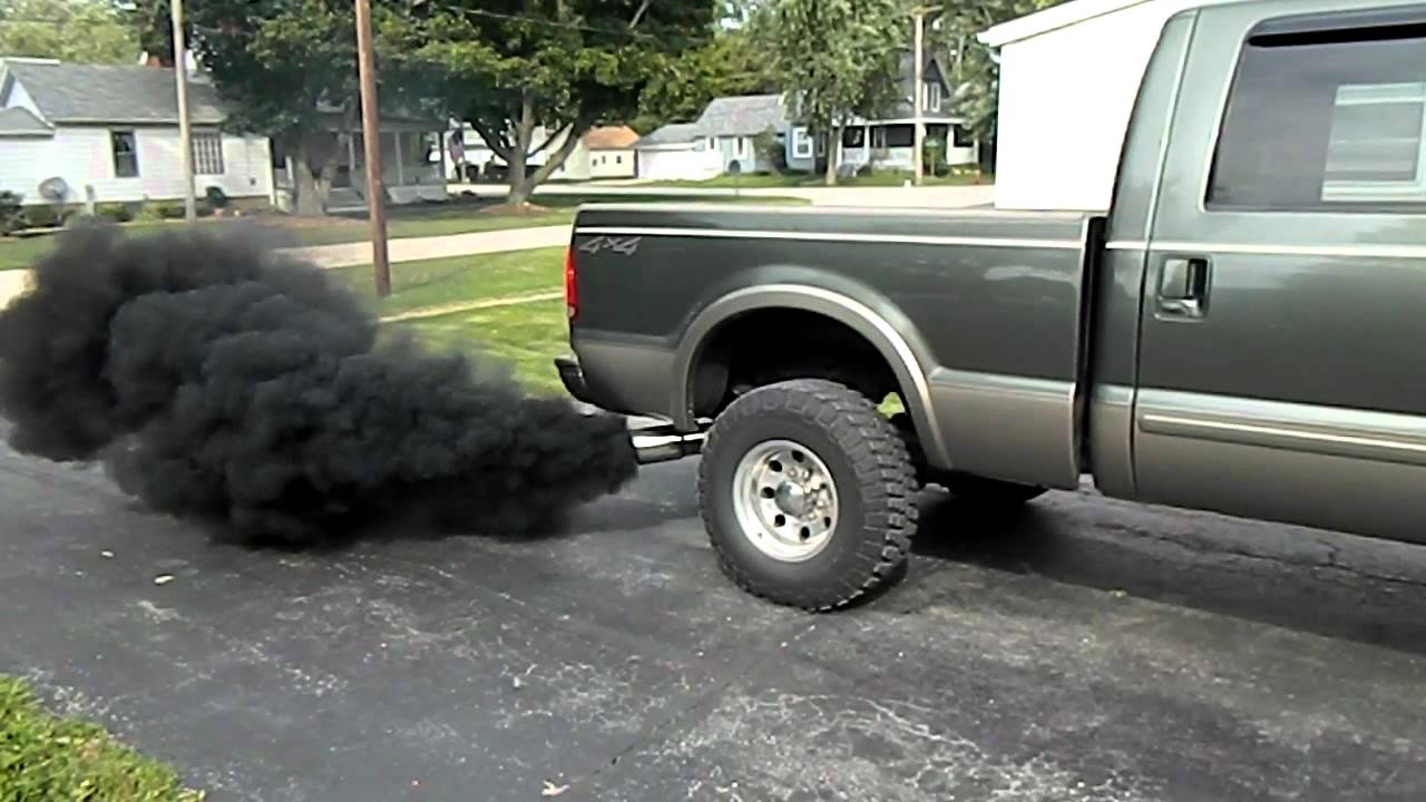 Black engine smoke