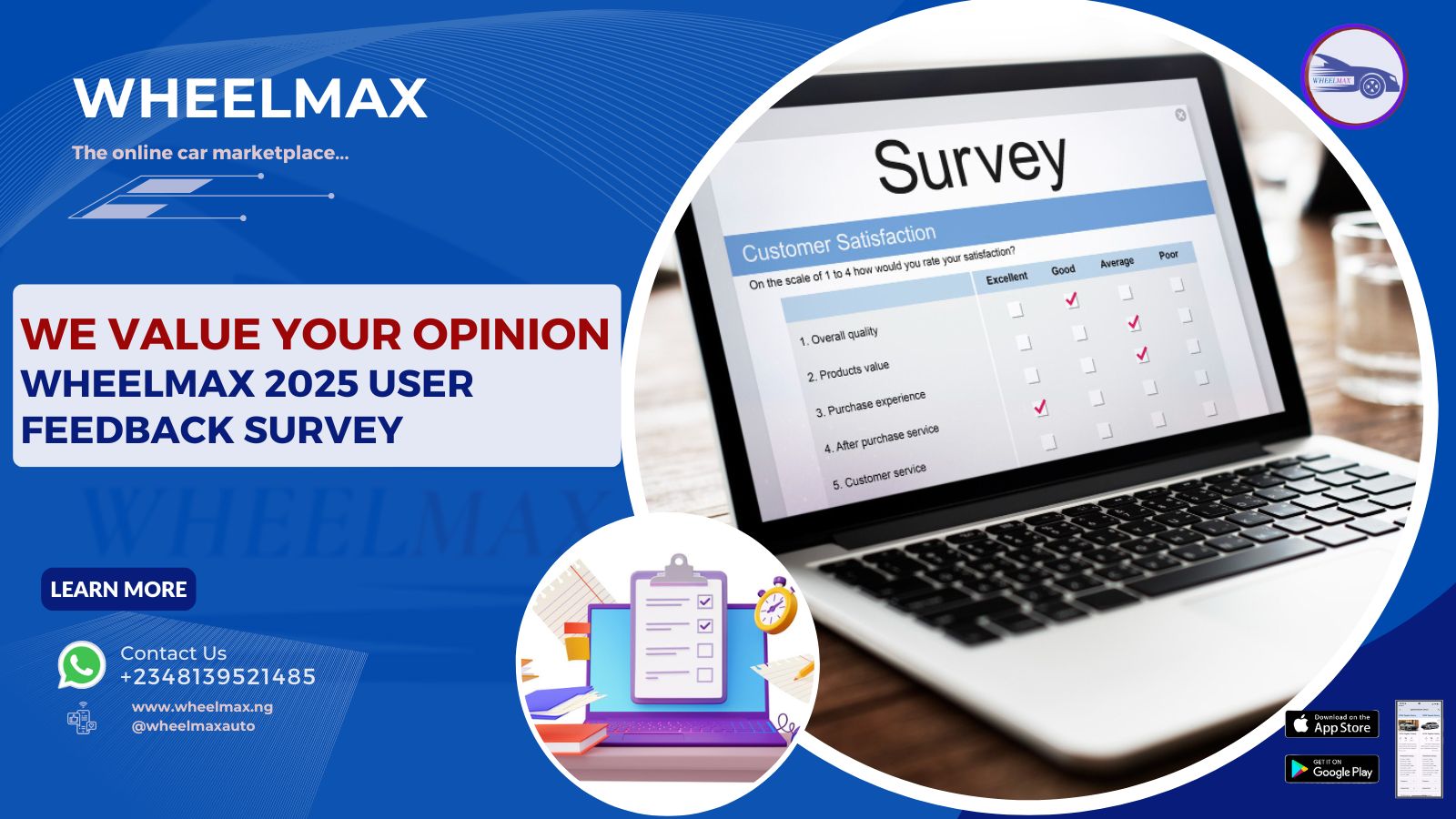 Wheelmax 2025 User Feedback Survey: We Value Your Opinion