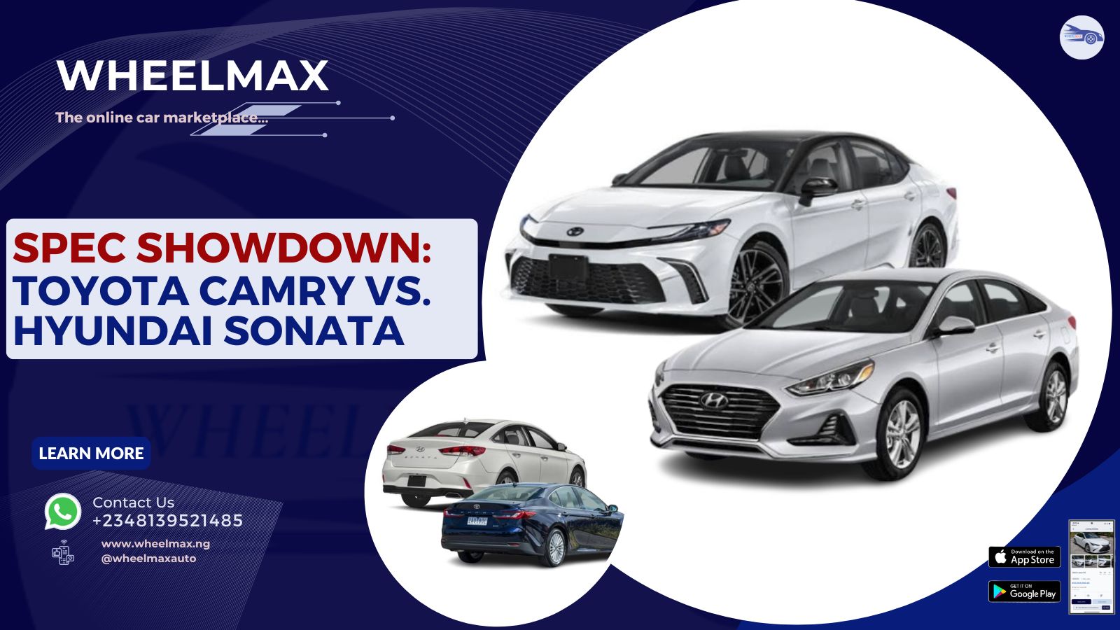 Spec Showdown: Toyota Camry vs. Hyundai Sonata