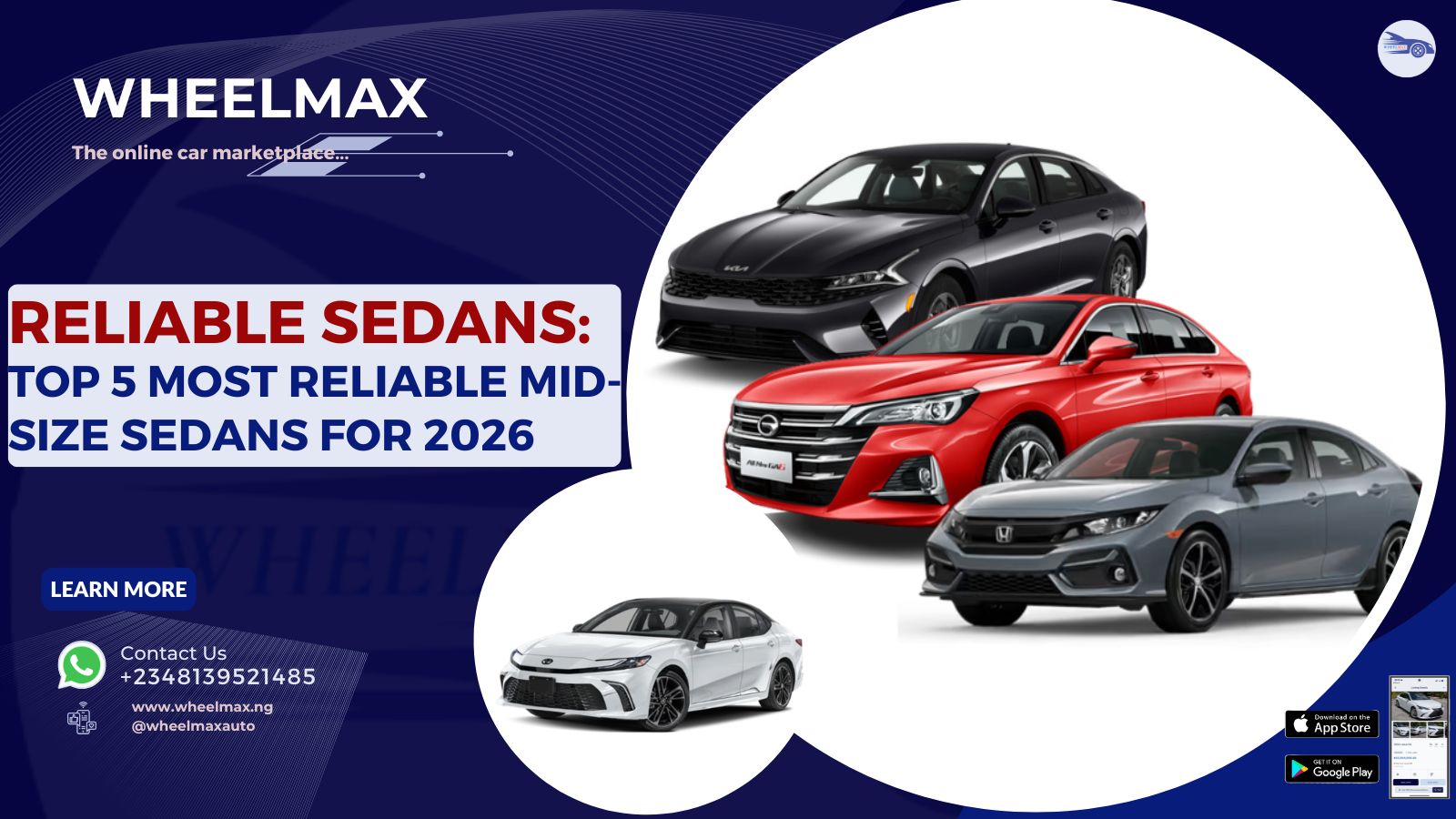 Top 5 Most Reliable Mid-Size Sedans for 2026
