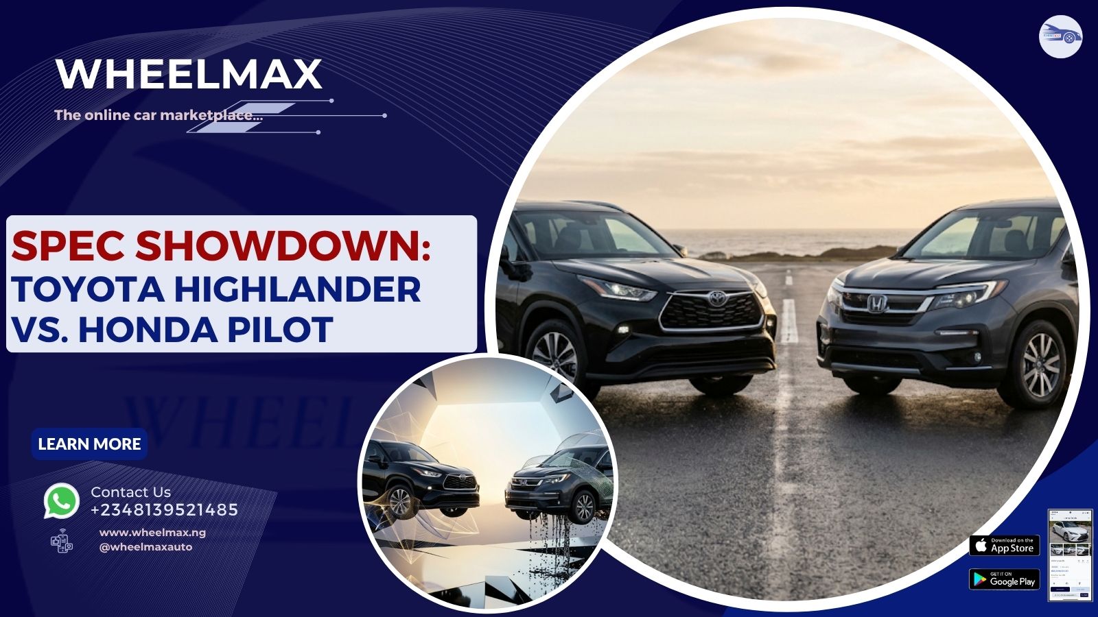 Spec Showdown: Toyota Highlander vs. Honda Pilot
